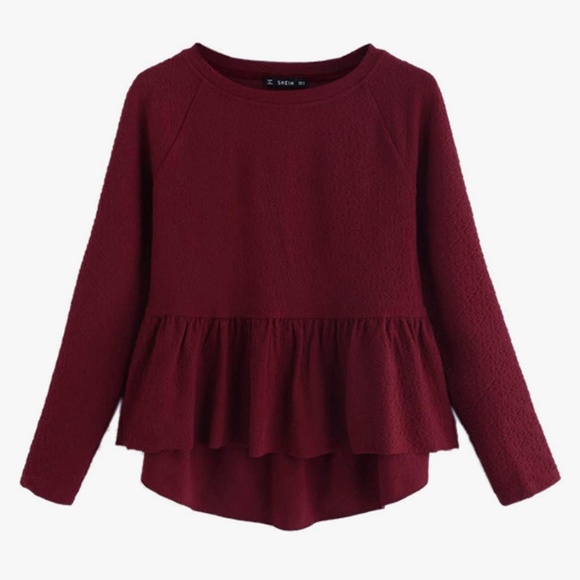 SHEIN long sleeve top round neck - Picture 1 of 3